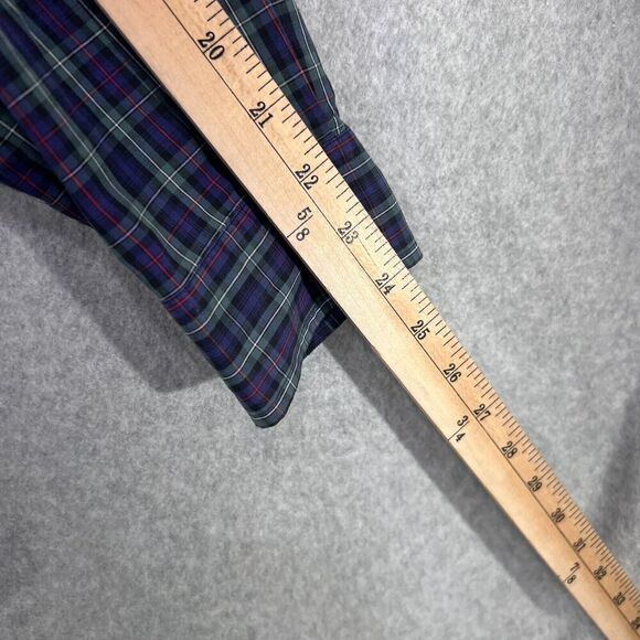 Ralph Lauren Yarmouth Shirt Mens Size 16-33 Long Sleeve Button Front Blue Plaid - Picture 7 of 12